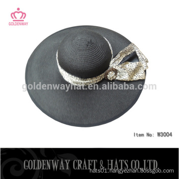 cheap black ladies straw hats big brim floppy hat